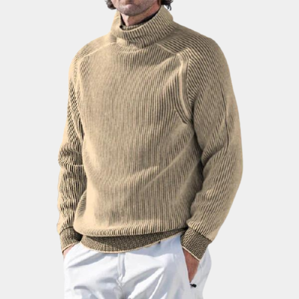 Edward - Soft men's sweater with turtleneck