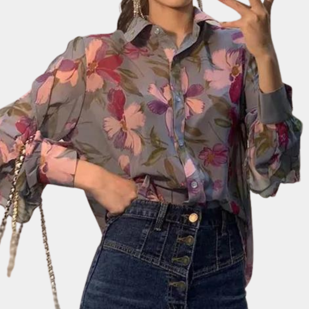 Ibbie - Floral women's blouse