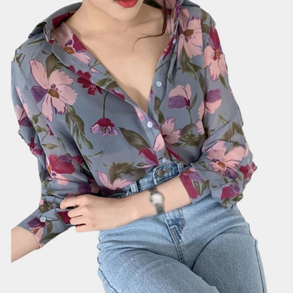 Ibbie - Floral women's blouse