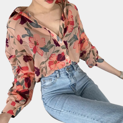 Ibbie - Floral women's blouse