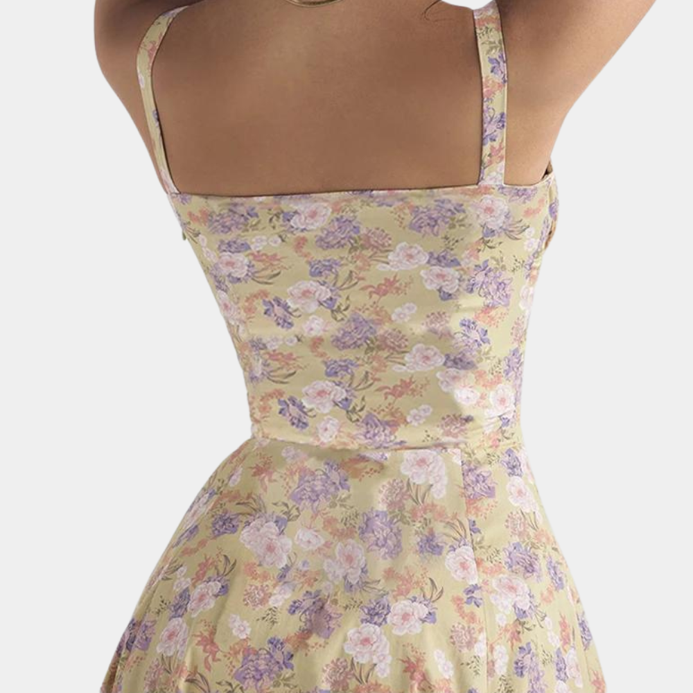 Emma - Floral women's dress with spaghetti straps