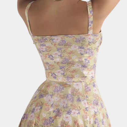 Emma - Floral women's dress with spaghetti straps