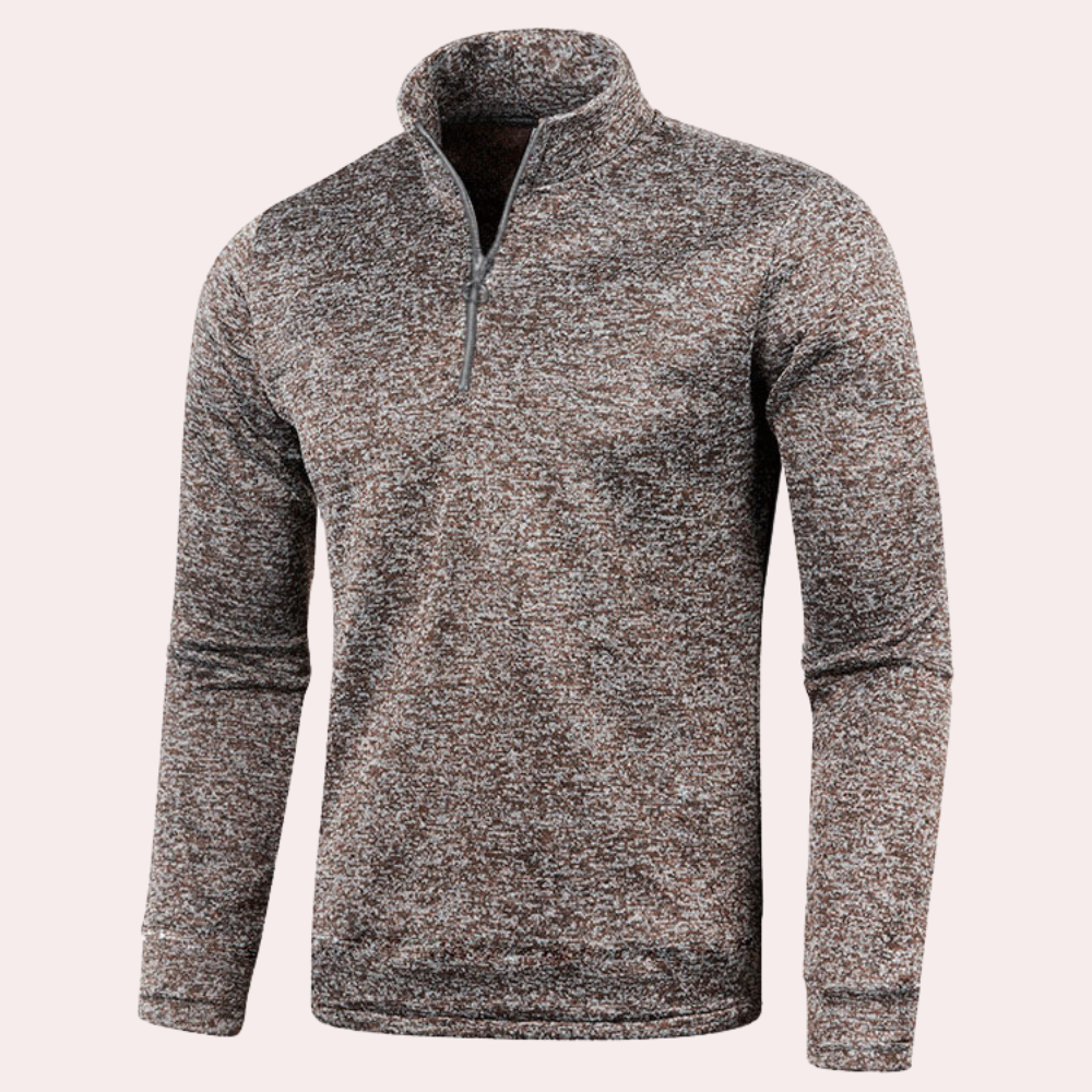 Maximilian - Stylish and warm men's sweater with zipper