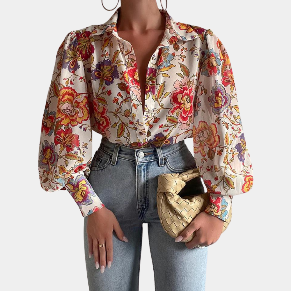 Bertha - Stylish ladies blouse with long sleeves