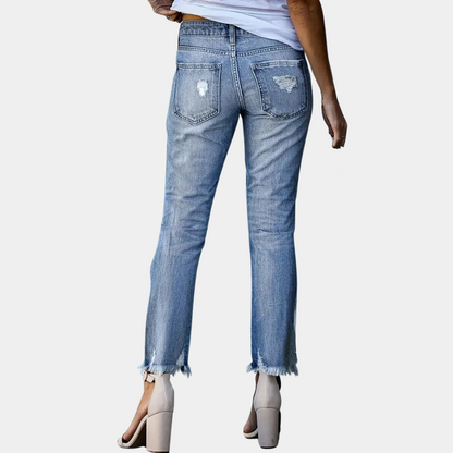 Aldina - Casual ripped women's jeans