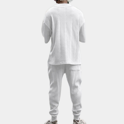 Duran - Knitted men's two-piece set