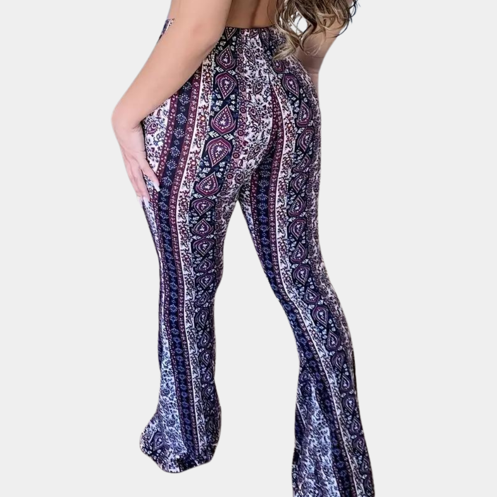 Elvera - Boho style flared women's trousers