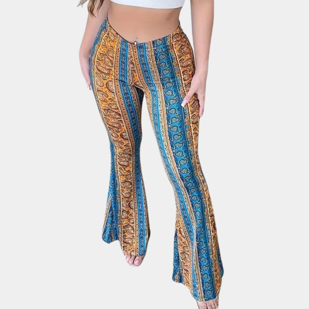 Elvera - Boho style flared women's trousers