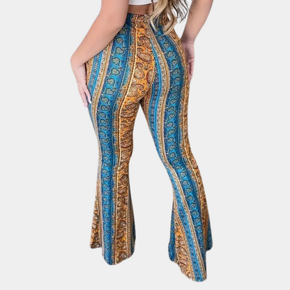 Elvera - Boho style flared women's trousers