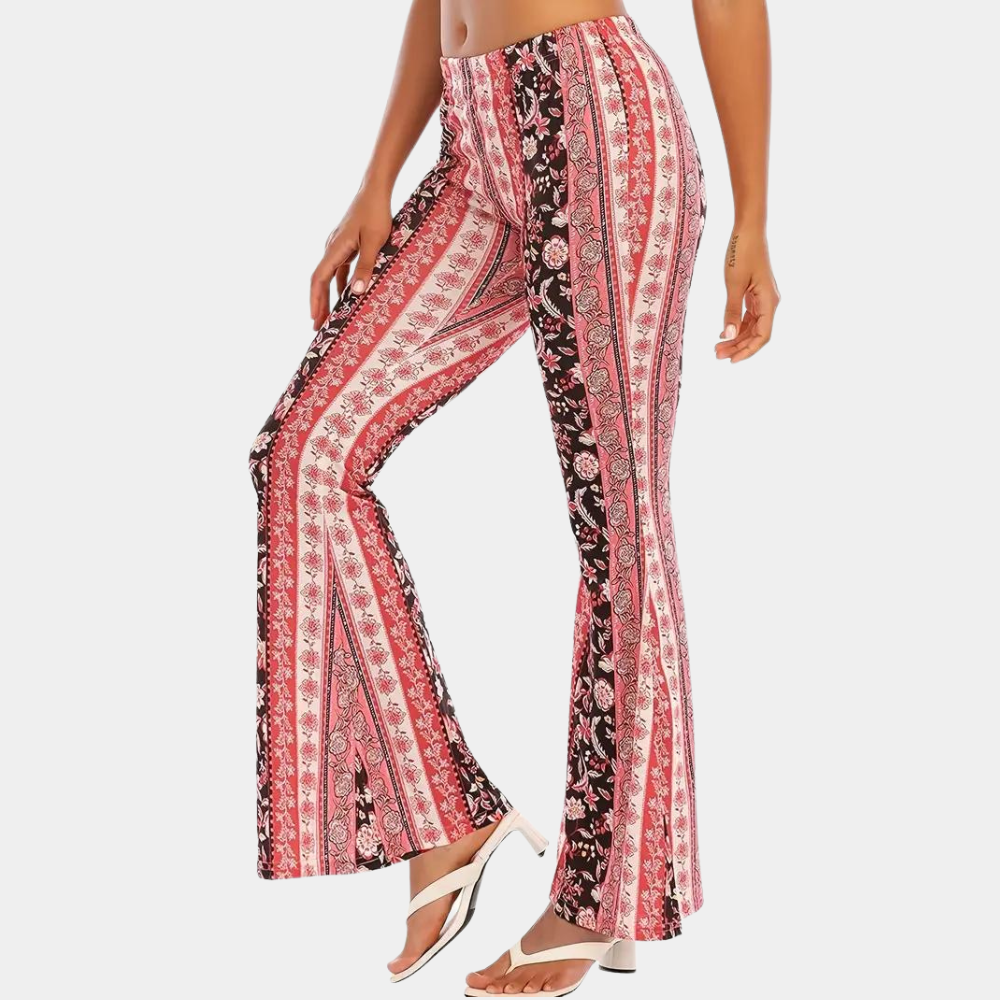 Soleil - Boho style flared pants for women