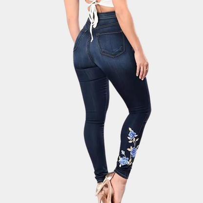 Ingrida - Geborduurde skinny jeans voor dames