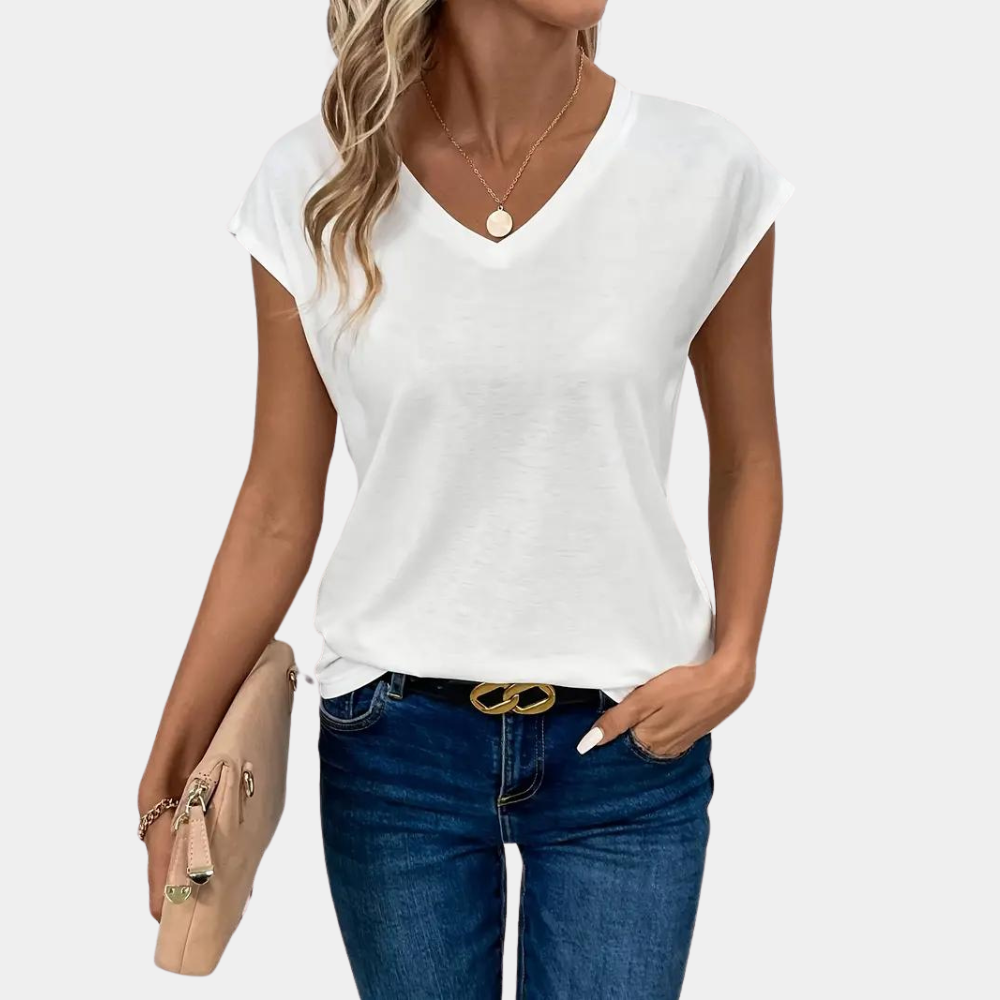 Afrodite - Casual women's v-neck t-shirt