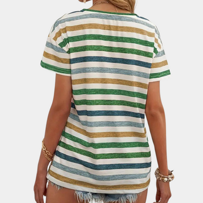 Aika - Casual striped women's t-shirt