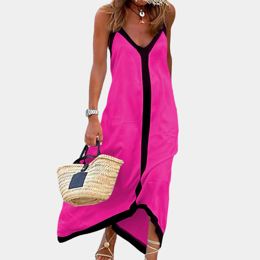 Inga - Ladies maxi dress with spaghetti strap