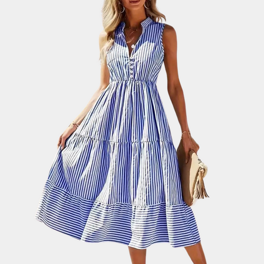 Inara - Stylish striped ladies dress