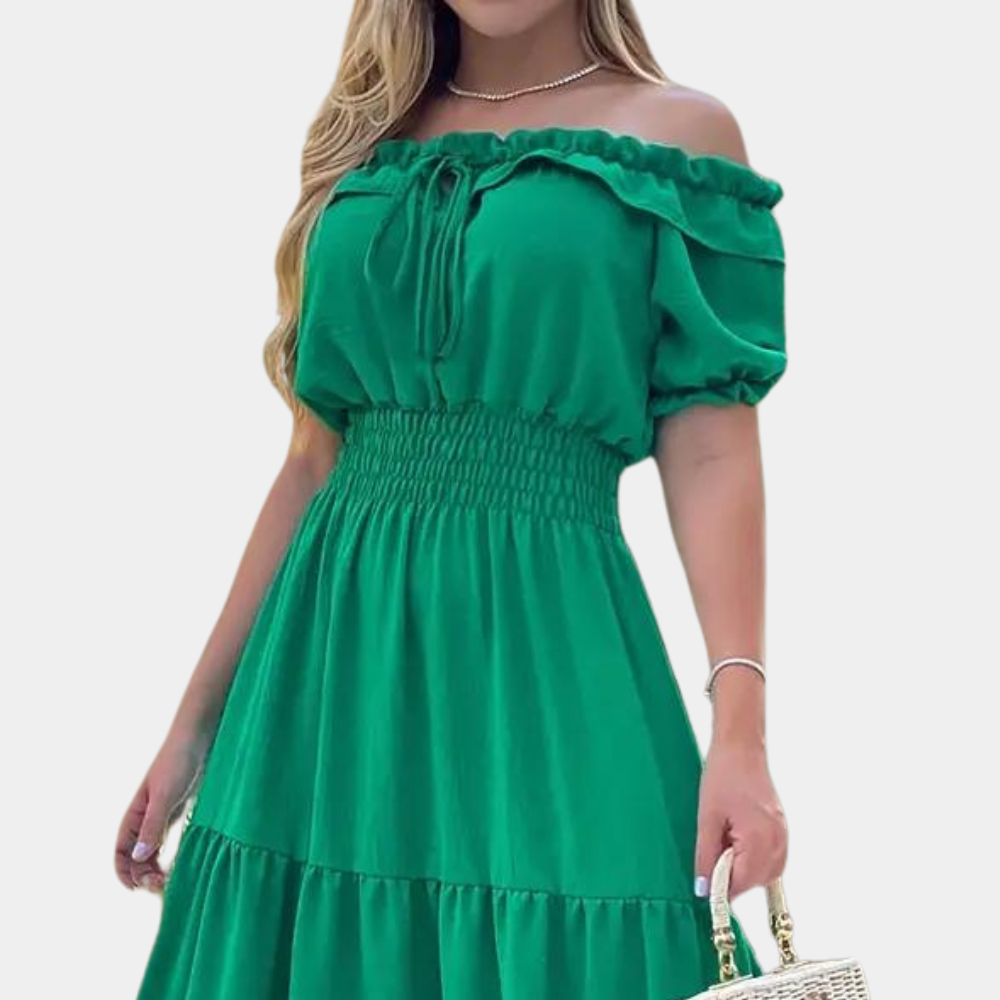 Elegant off shoulder maxi dress for women