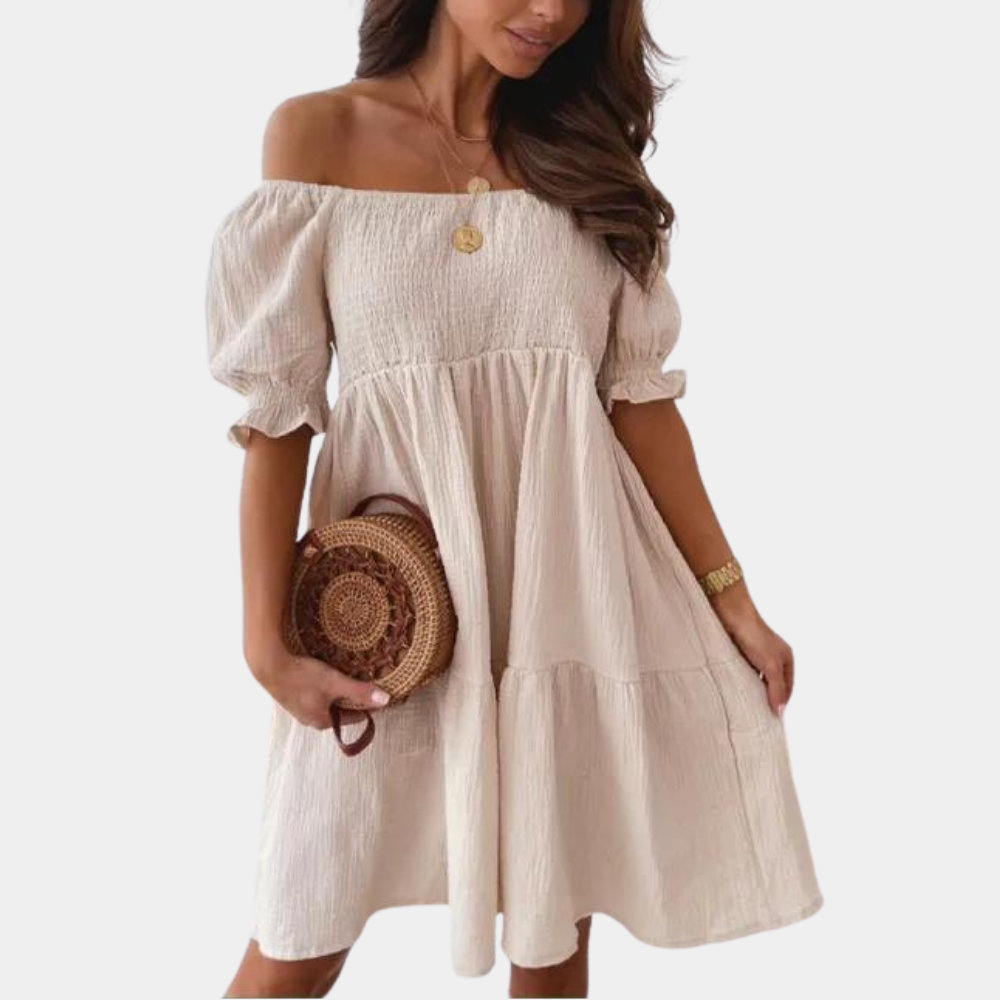 Casual off shoulder dress for women