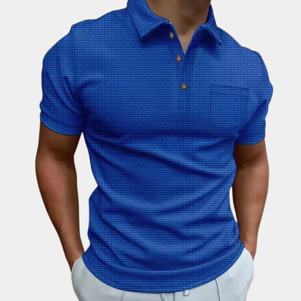 Men's breathable polo shirt