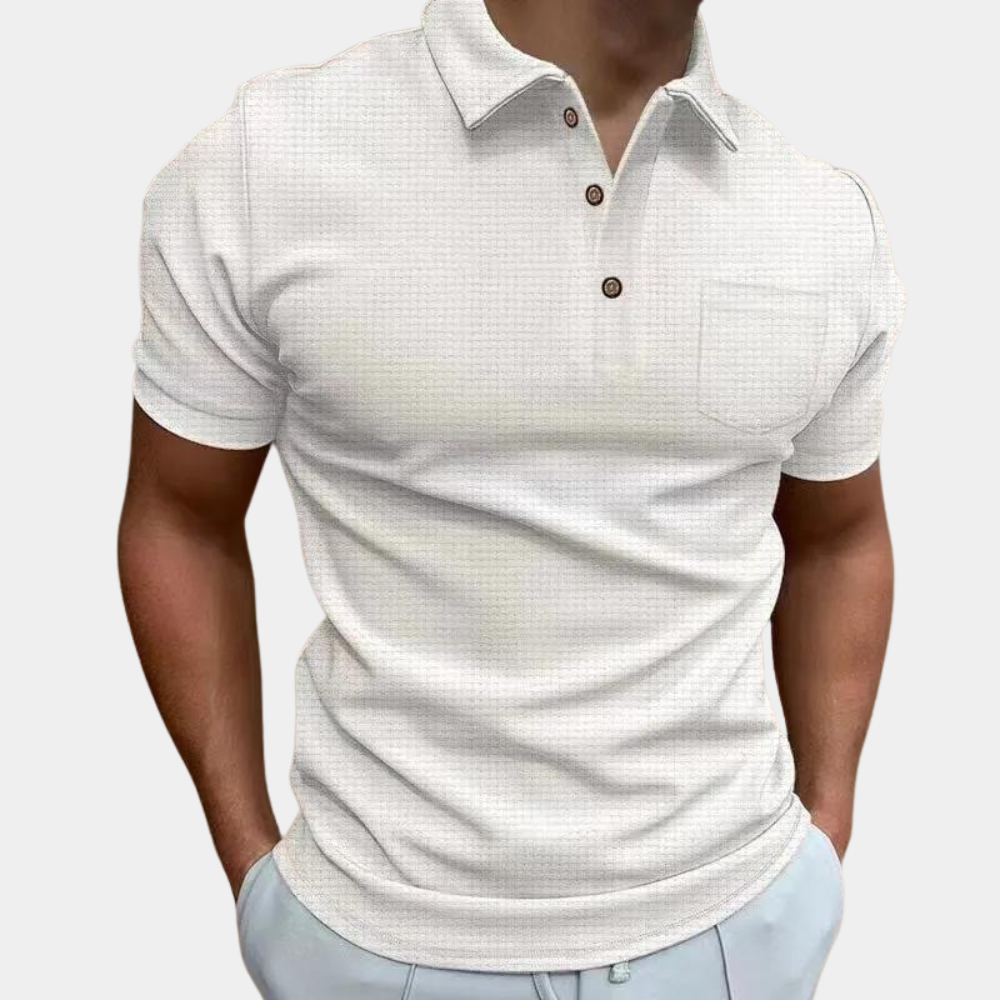 Men's breathable polo shirt