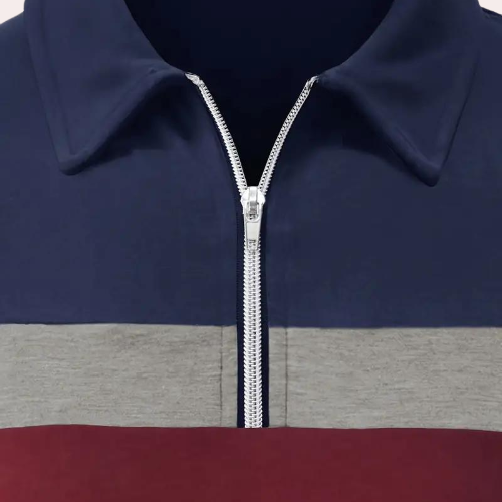 Men's long sleeve polo