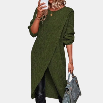 Modern women's sweater dress