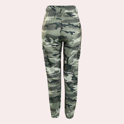 Camouflage women's cargo pants