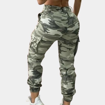 Camouflage women's cargo pants