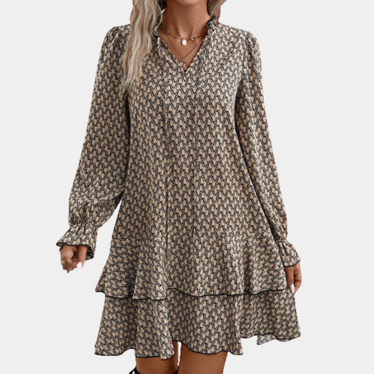 Women's dress with long sleeves