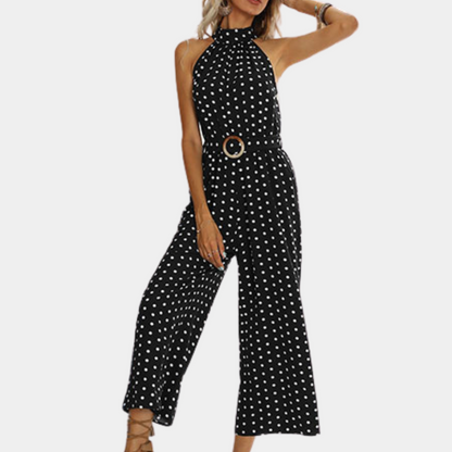 Elegant halter neck jumpsuit for women