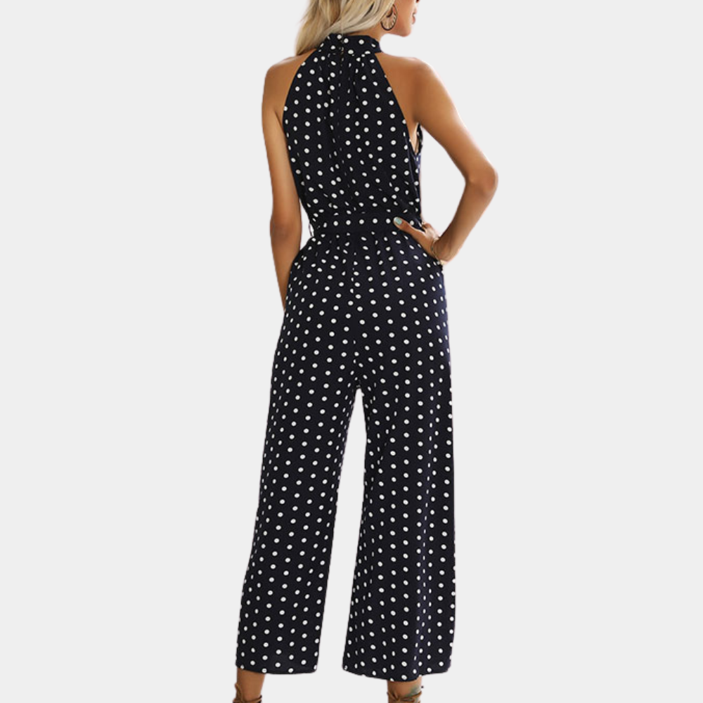 Elegant halter neck jumpsuit for women