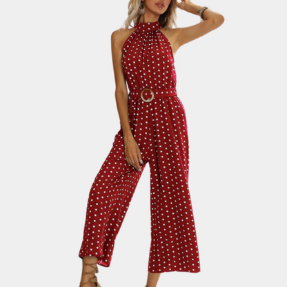 Elegant halter neck jumpsuit for women