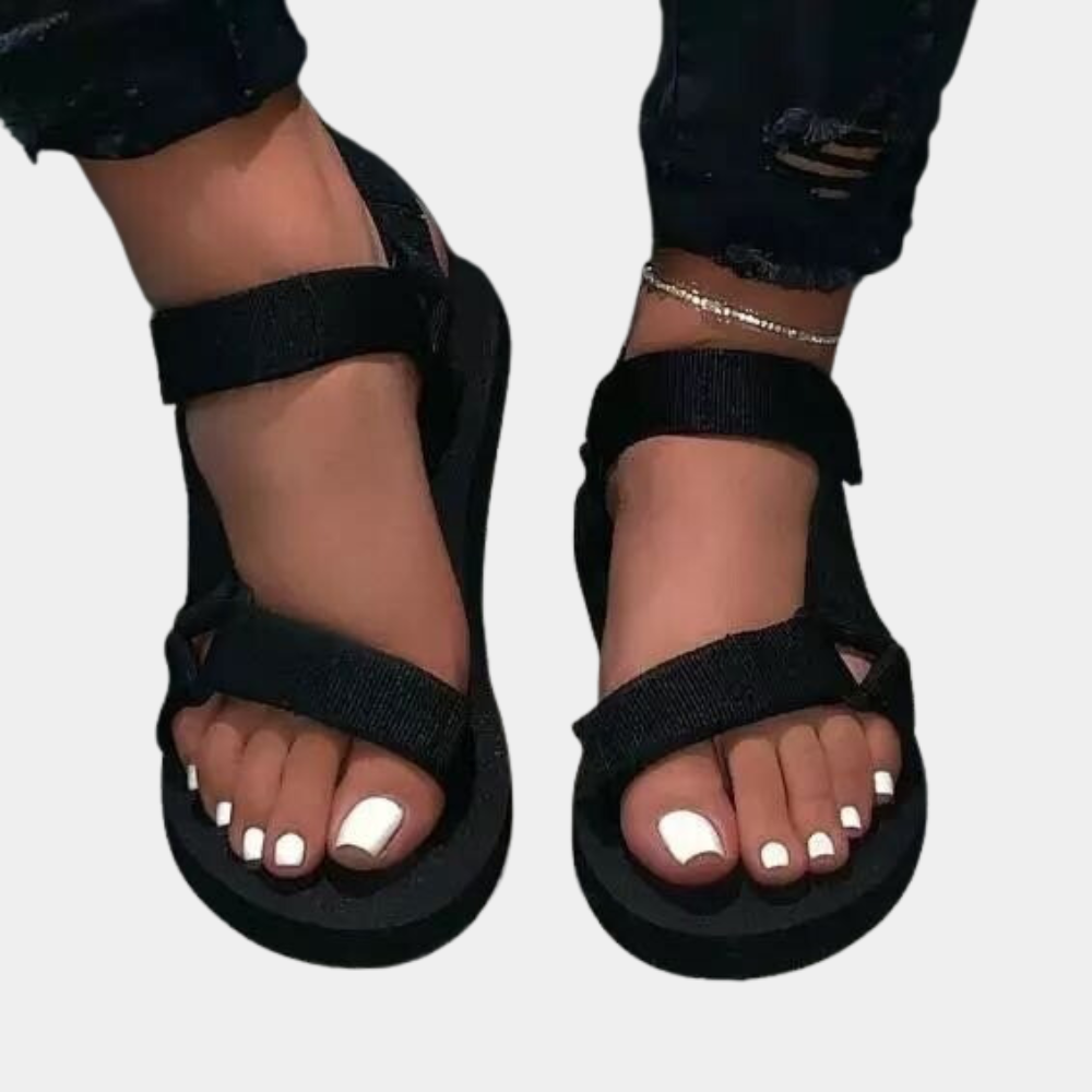 Color block women's sandals