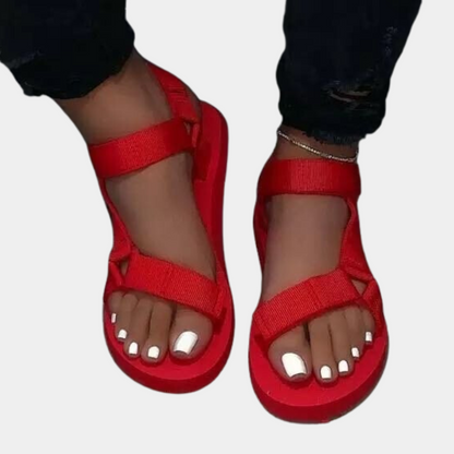 Color block women's sandals