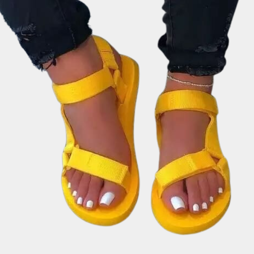 Color block women's sandals