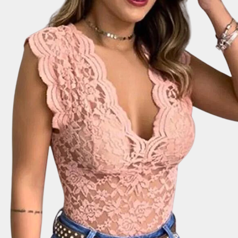 Trendy lace blouse for women