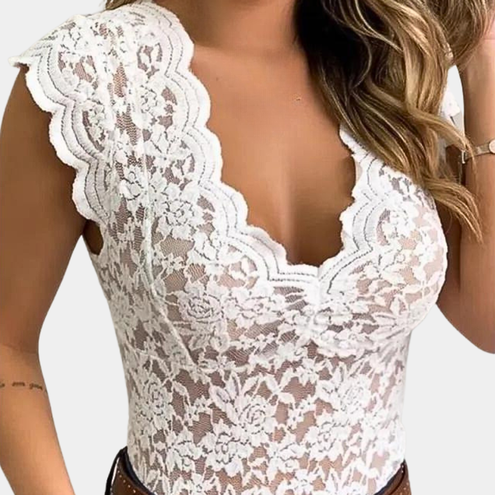 Trendy lace blouse for women