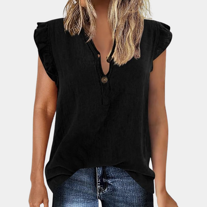 Casual women's top with v-neck