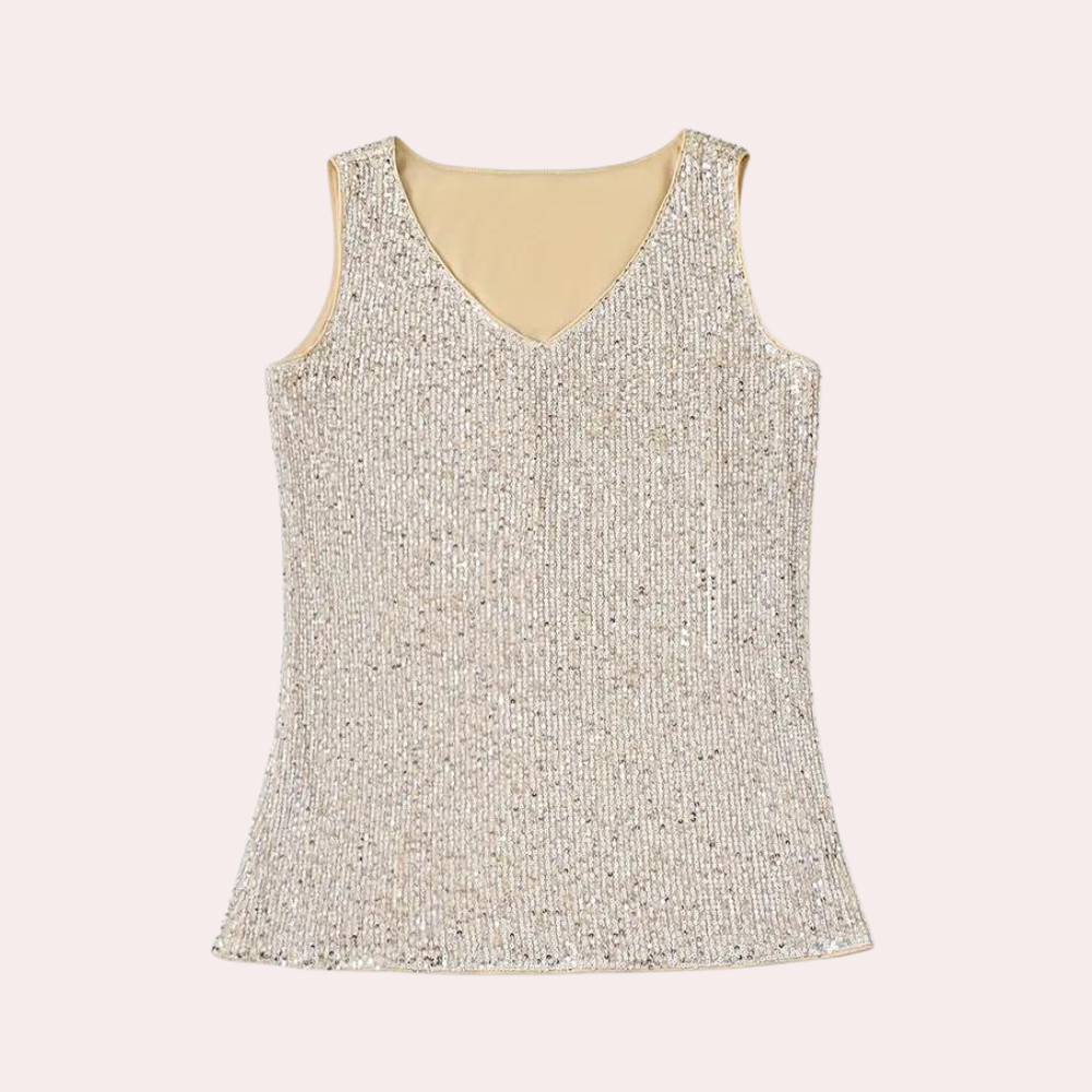 Elegant ladies top with glitter