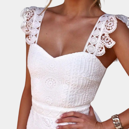 Elegant and stylish lace ladies dress