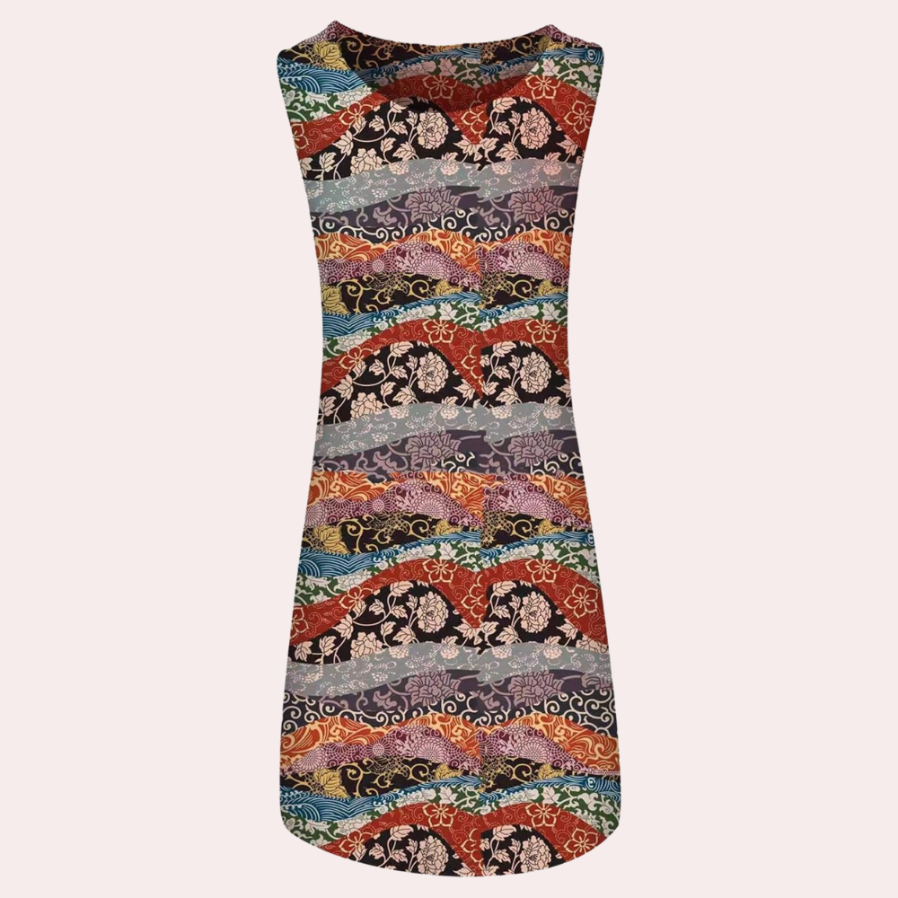 Casual floral beach dress for women