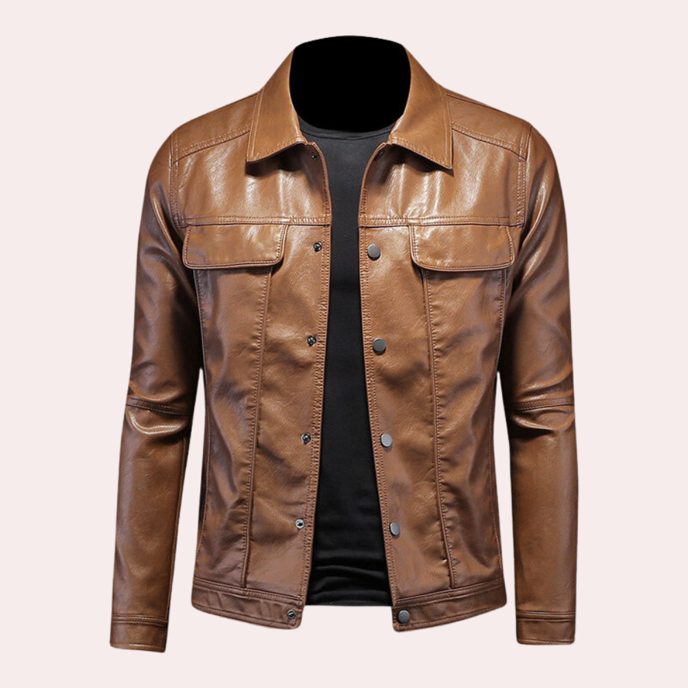 Modern biker jacket for men