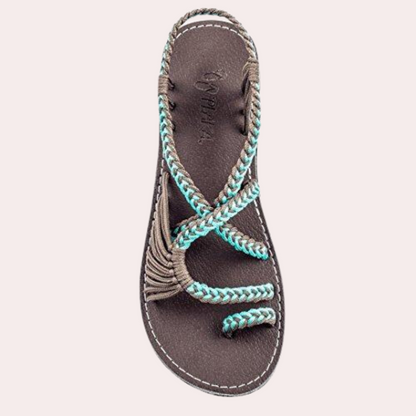 Stylish and colorful beach sandals for women