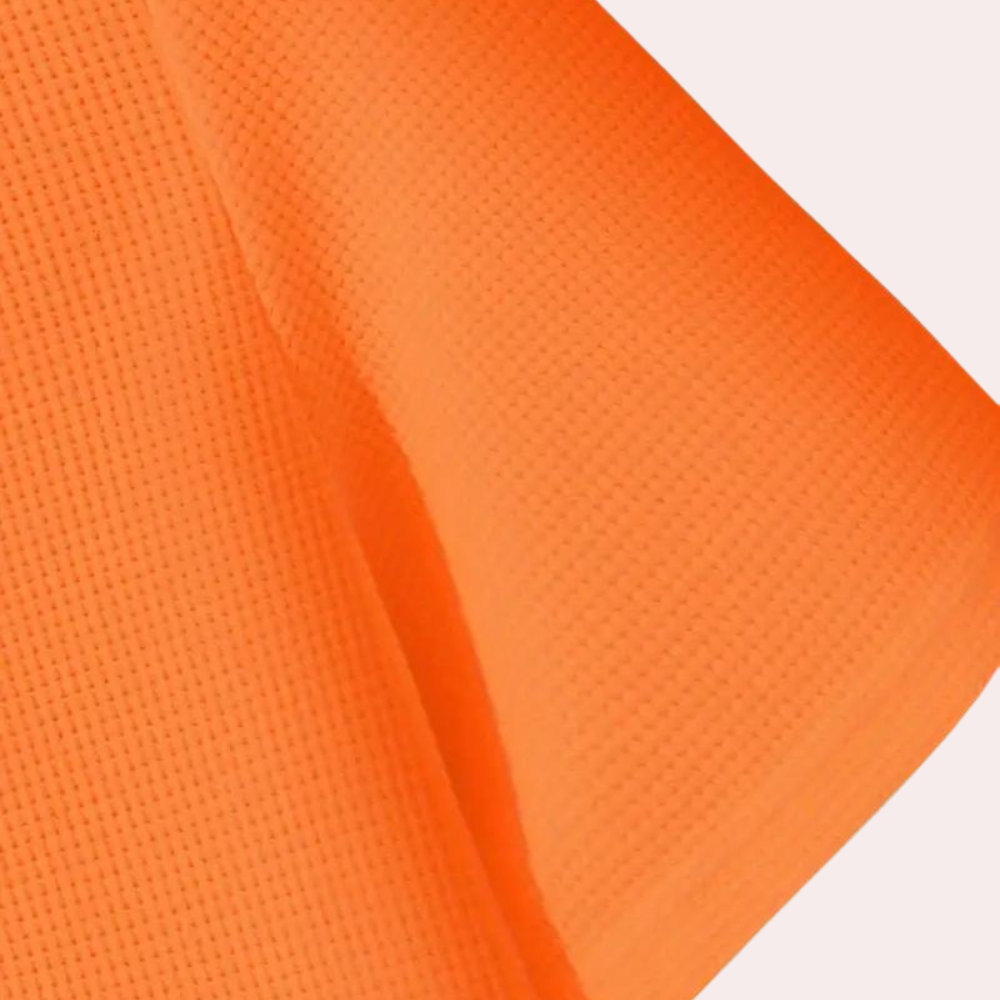 Heren-T-shirt oranje met v-hals