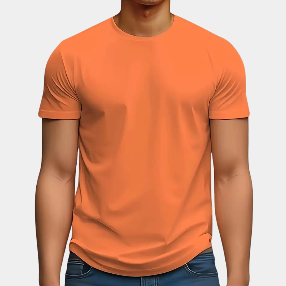 Fashionable orange t-shirt for men