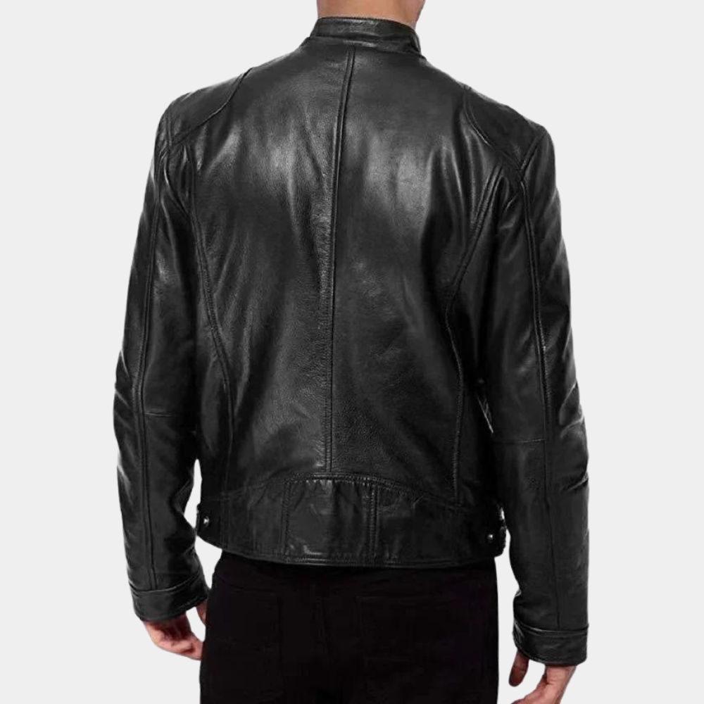 Luxury men's motorcycle jacket