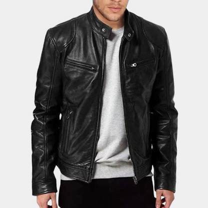 Luxury men's motorcycle jacket