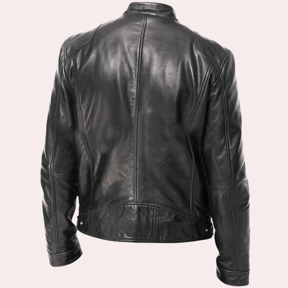 Luxury men's motorcycle jacket