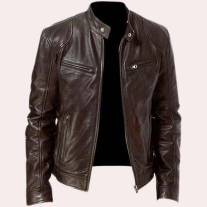 Luxury men's motorcycle jacket