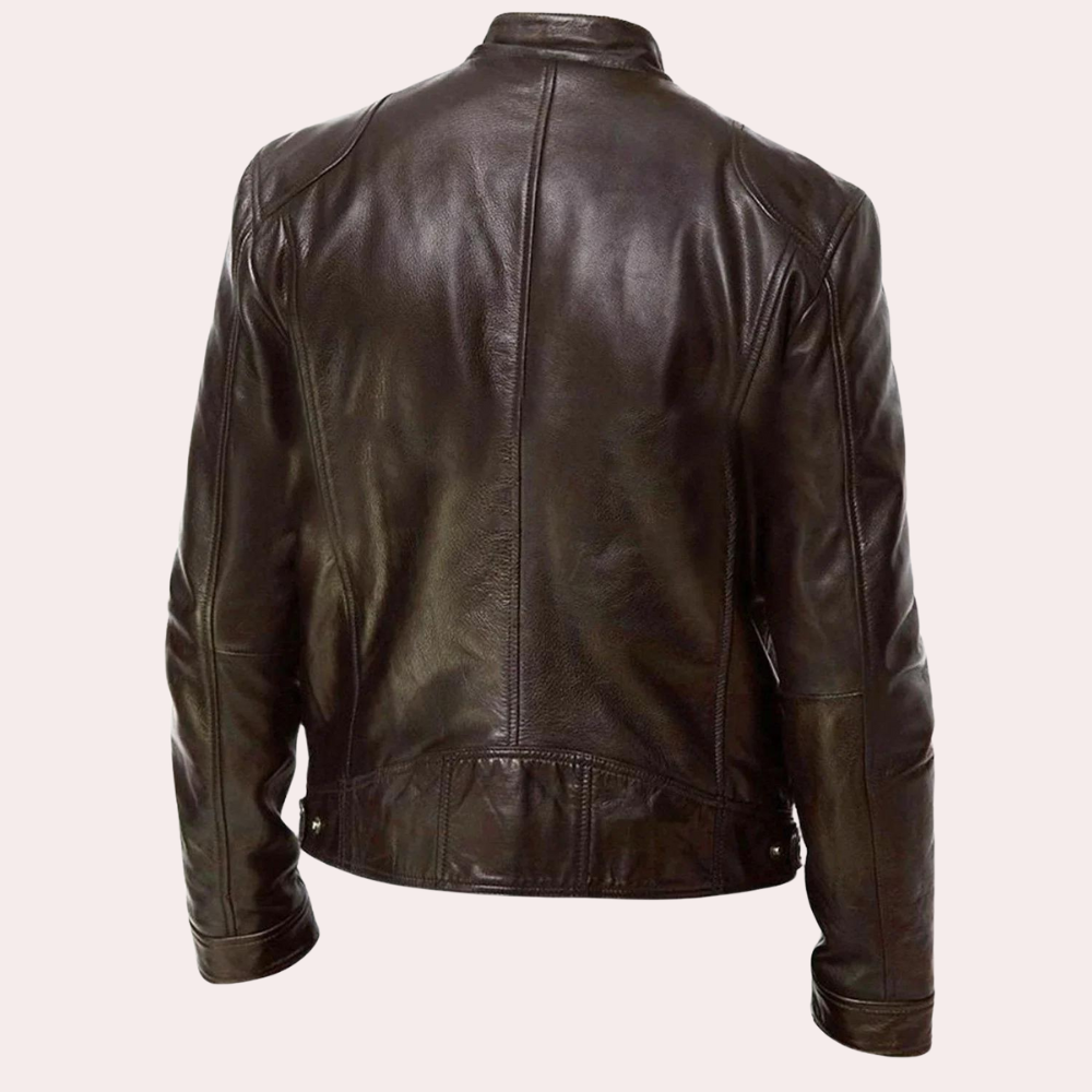 Luxury men's motorcycle jacket