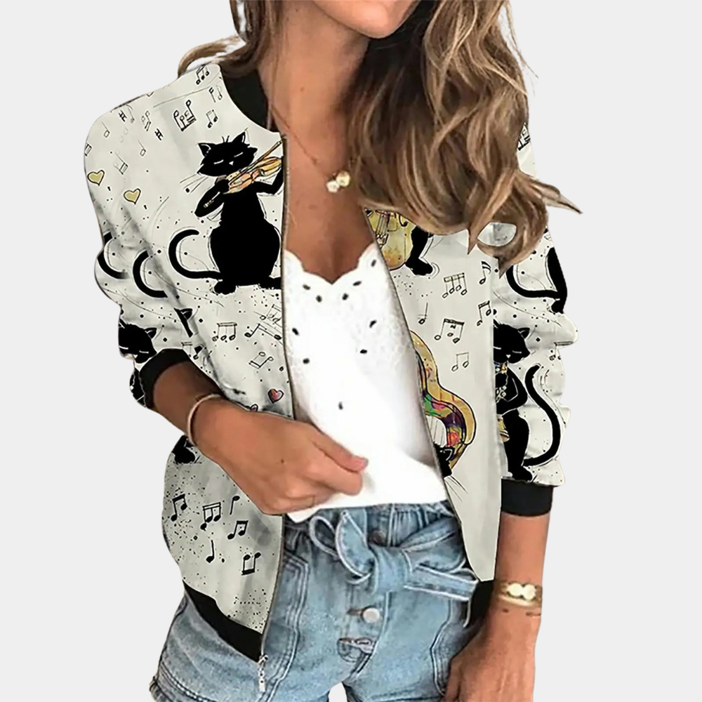 Trendy printed jacket for women